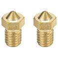 thumbnail image 1 of Boquilla de impresora 3D de 0.5mm, adecuada para cabezal de extrusión V6, para filamento de 1.75mm, latón, 2 piezas, 1 of 4