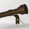 thumbnail image 1 of Barra de cortina IFELS Heavy Duty 182-366 cm, color bronce, para ventanas, 1 of 6