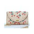 thumbnail image 1 of Bolso cuadrado de paja Adepaton Color trigo 28*16*8cm Tejido a mano Bolso bohemio 2031169-1, 1 of 7