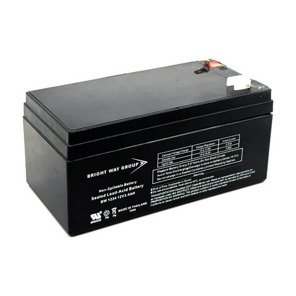 Bright Way Replacement Battery for BP3-12-F1 B&B Battery SLA Battery 12V 3.4A F1