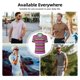 thumbnail image 5 of Fotbe Colorful Mexican Stripes Camiseta Polo de Golf para Hombre con Estampado – Camisa Deportiva Transpirable con Cuello Abotonado-Large, 5 of 6