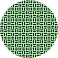 thumbnail image 1 of Ahgly Company Tapis Rond Lavable en Machine Intérieur Transitionnel Vert Forêt Foncé, 3 Pieds Rond, 1 of 7