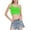 Green, variant on JGGSPWM Women's Solid Cropped One-Shoulder Wrap Tank Tops Camisole Tees Sleeveless Summer Casual Shirts Black M