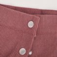thumbnail image 4 of ZVNAΖH Women's Corduroy Midi Skirt Spring Fall High Waist A-Line Slim Button Front Solid Color Skirts, 4 of 8