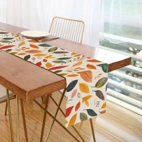 Yayeee Table Runner 90 inches Long Home Kitchen Dinning Party Decoration, Colorful Leaves