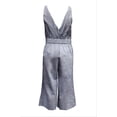 thumbnail image 2 of HoodLamb Women's Sleeveless Deep V Back Hemp Jumpsuit, Navy, Small, 2 of 2