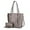 Gray, variant on MKF Collection Emery Vegan Leather Women's Tote Bag with Wallet - 2 pieces by Mia K- Red