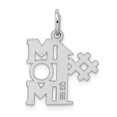 thumbnail image 3 of FB Jewels Sterling Silver Rhodium-plated # 1 Mom Polished Charm, 3 of 4
