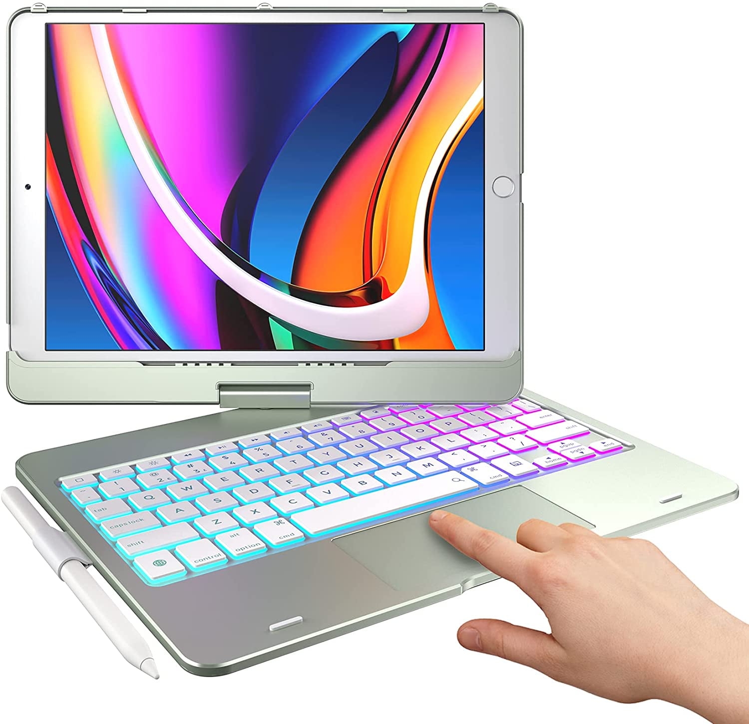 Typecase Touch iPad Keyboard Case with Trackpad for iPad 9th 8th 7th Gen 2021 2020 2019, Air 3