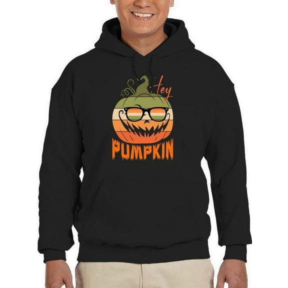 Hey, Pumpkin. Cool Sunglasses Hoodie Men -Image by Shutterstock, Male Small