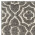 thumbnail image 6 of SAFAVIEH Memphis Talia Geometric Floral Shag Area Rug, Grey/Cream, 5'1" x 7'6", 6 of 7