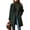 Green, variant on Women's Winter Notched Collar Plaid Wool Trench Coat Button Down Mid Long Overcoat Outerwear, Women's Plaid Wool Blend Trench Coat, Notched Lapel Single-Breasted Mid-Length Overcoat with Pockets
