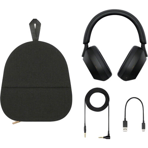 Restored Sony WH-1000XM5 Noise-Canceling Wireless Over-Ear Headphones  (Black) (Refurbished)