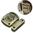 thumbnail image 1 of Pestillo de puerta Dispositivo antirrobo Cerradura de puerta de acero inoxidable cepillado para puerta de gabinete de puerta de baño Aplicable a varias puertas, pequeña cerradura de puerta de, 1 of 8