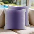 thumbnail image 2 of 24x24 Pillow Covers Set of 2, Purple Grey Ombre Square Throw Pillow Covers for Couch/Sofa/Living Room, Farmhouse Gradient Minimalist Decorative Soft Pillowcases for Couch Throw Pillows, 2 of 9