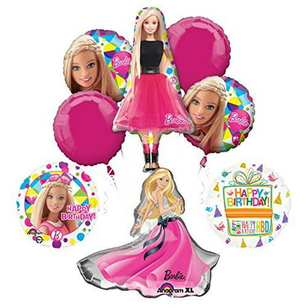  Barbie  Birthday  Party  Supplies  and Balloon Bouquet 
