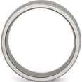 thumbnail image 2 of Titanium Polished 9mm Textured Rounded Edge Ring (Size 10.5) Made In China tb428-10.5, 2 of 5