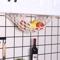 thumbnail image 6 of geerera Hanging Fruit Hammock with Hooks, Hand-Woven Vegetable Hanging Basket,Mesh Fruit Holder Organization for Home Dining Room Decor, 6 of 8