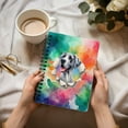 thumbnail image 3 of Funny Watercolor Adorable Great Dane Peeking Through Torn Paper Effect Spiral Bound Journal Danes Dog Lover Gifts 5x7in Spiral Notebook - 00026, 3 of 5