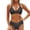 Black, variant on Women's Fashion Two Piece Bikini Set with Padded Wireless Bra Swimsuit for Women Beach Pool Swimming Cruise,Navy S