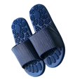 thumbnail image 1 of Hotel Slippers Anti-Slip Massage Sandals for Bathing Dark Blue, 1 of 5