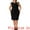 Black, variant on DARING DIVA Plus Size Sheath Notched Neck Work Events Dress 1X Dark Blue