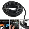 thumbnail image 1 of 98ft 1/2" Split Wire Loom Conduit Tubing Black Sleeve Tube Pipe Cable Protection, 1 of 12