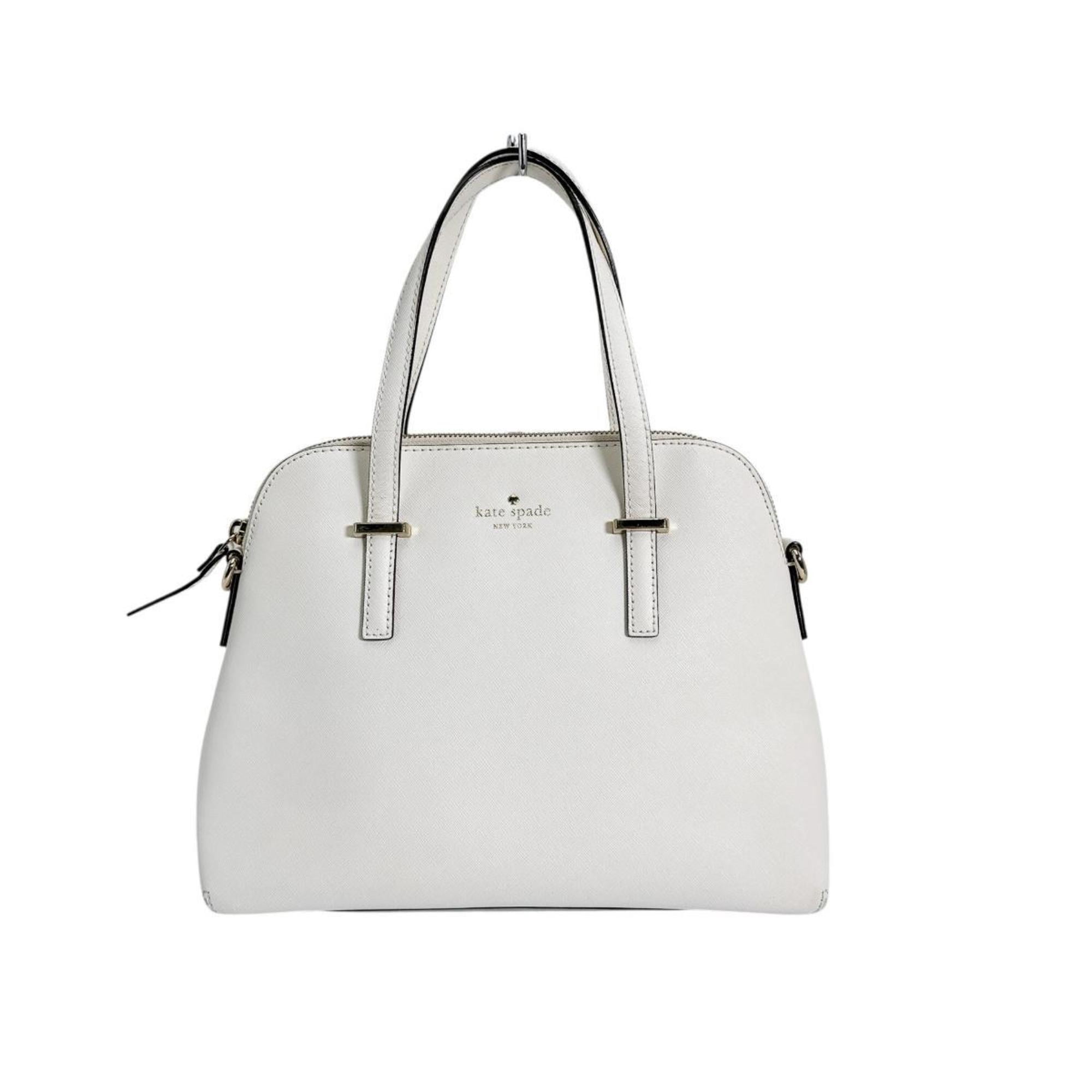 Pre-Owned Kate Spade handbag, 2-way bag, shoulder cowhide leather, PXRU4471, white (Good)