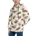 thumbnail image 2 of Goofa Cute Sloth Pattern Hooded Sweatshirt for Youth Trendy youth sweatshirt Casual Hoodie for Boys and Girls-X-Large, 2 of 6