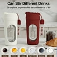 thumbnail image 2 of Portable Electric Mixing Bottle - One-Button Stir, USB-C Charging, Food-Grade, Waterproof, 2 of 17