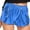 Blue, variant on Bunenne Metallic Shorts for Women，leather Shorts for Women，st Patricks Day Shorts， Women Quick Drying Casual Solid Shorts Pants，mardi Gras Pants for Women，sparkly Hot Short Hot Pink M
