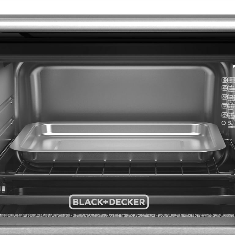 BLACK+DECKER 6-Slice Convection Countertop Toaster Oven, Stainless Steel,  TO3210SSD 