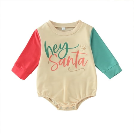 

Jdefeg Girl Outfits Boys Girls Long Sleeve Letter Prints Pullover Romper Sweatshirt Bodysuits Toddler Girl Metallic Bodysuit Cotton Blend A 80