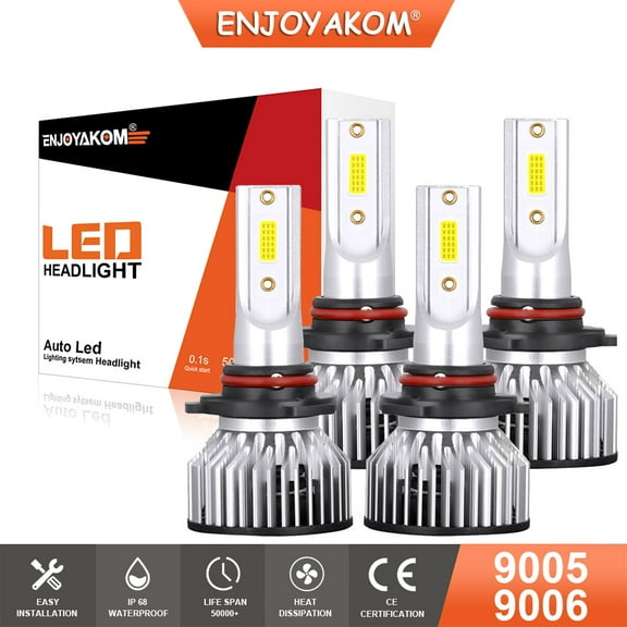 4x High Low Beam For Toyota Camry 2000-2021 LED Headlight Bulbs Replacement 6000K Super Bright White