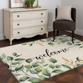thumbnail image 5 of Eucalyptus Area Rug 4x6 Washable Rug Non Slip Watercolor Sage Green Leaf Spring Summer Large Area Rug Indoor Floor Carpet for Entryway Bedroom Kitchen Living Room Home Office Dining Room Nursery, 5 of 8