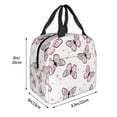thumbnail image 3 of Honeii Butterflies (2) Print Lunch Bag Women, Lunch Box Lunch Bag for Women Adult Men, Small Leakproof Cute Lunch Tote Large Capacity Reusable, 3 of 8