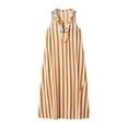 thumbnail image 5 of zbxnLI Striped Maxi Dress for Women Ruffle V Neck Sleeveless Tank Dresses Loose Casual Vacation Long Sundress, 5 of 6