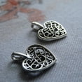thumbnail image 5 of 3-8 piezas 50x dijes de corazón, accesorios para hacer joyas, pulseras huecas 16.5x14.5mm, 5 of 5