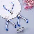 thumbnail image 6 of DIY Jewelry Tool Sets Plier Sets Round Nose Side Cutting Pliers and Wire Cutters Blue 110~125x70mm, 6 of 8