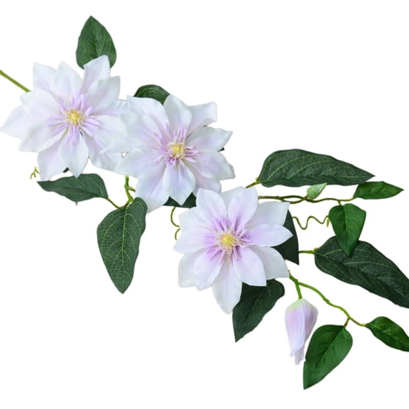 Clearance Artificial flowers under $1,Flower Ornament Silk Decoration Artificial Branch With Stem Green Leaves Home Wedding Party Realistic Artificial Flowers For Indoor Outdoor