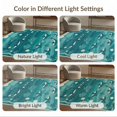 thumbnail image 7 of ODIKA 8'x10' Washable Area Rug Dolphin Ocean Teal Creatures Swimming Theme Themed Decorative for King Size Bedroom Under Bed, Master Suite, Non-Shedding, Easy Care, 7 of 7