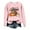 Pink, variant on WREESH Thanksgiving Shirts Trendy Fall Sweatshirts for Women 2025, Letter Pumpkin Printed Crewneck Sweatshirts, Loose Casual Pullover Tops Teen Girl Clothes Black
