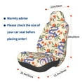 thumbnail image 3 of Disketp Snake Car Seat Covers Universal Front Seat Coves for Car Accessories ,Padded Car Covers for Automotive, SUV, Truck, and Van, 3 of 5