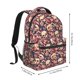 thumbnail image 2 of Easygdp Skull rock record artist Mochila Ergonómica Versátil para Laptop - Múltiples Bolsillos, Correas Ajustables, Unisex para Escuela, Viajes y Actividades al Aire Libre-One Size, 2 of 5