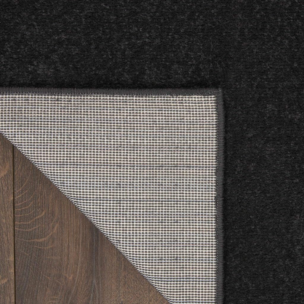 HomeRoots 479441 5 x 7 ft. Black Non Skid Indoor & Outdoor Rectangle Area Rug