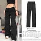 thumbnail image 2 of Pantalones Cargo informales de cintura baja, ropa informal suelta gris Vintage, pantalones vaqueros holgados para mujer, pantalones rectos Sexy Y2K de gran tamaño de calle alta Tan Jianjun unisex, 2 of 2