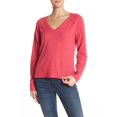 thumbnail image 1 of Bobeau Pull à Manches Longues Col en V Couture Exposée Doux Rose Taille S, 1 of 1