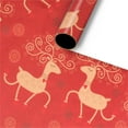 thumbnail image 2 of putnchl Christmas Wrapping Paper Christmas Elements Collection Single-Sided Wrapping Paper Plaid Barn-Moose And Other Patterns-70cmX50cm, 2 of 3