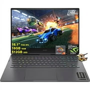 HP Omen 16 Gaming Laptop 16.1" FHD IPS 144Hz 7ms (100% sRGB, 300nits) AMD Ryzen 6000 Octa-core Ryzen 7 6800H 16GB RAM 512GB SSD Geforce RTX 3060 6GB RGB Backlit USB-C B&O Win11 Black + HDMI Cable