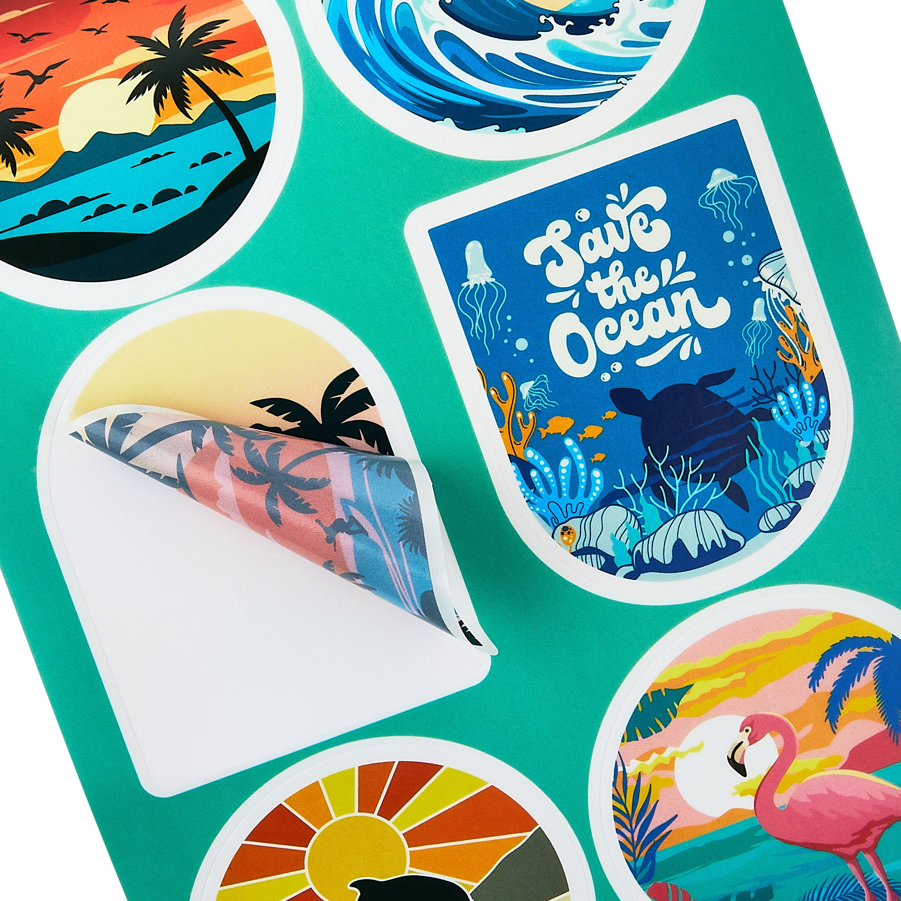 Pen+Gear Vinyl Sticker Book, 14 Sheets with 98 Stickers